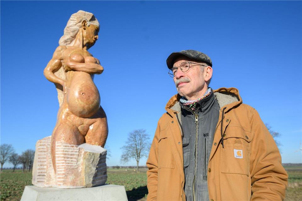 Der Künstler will die Interpretation seines Werkes anderen überlassen.Julian Stratenschulte/dpa