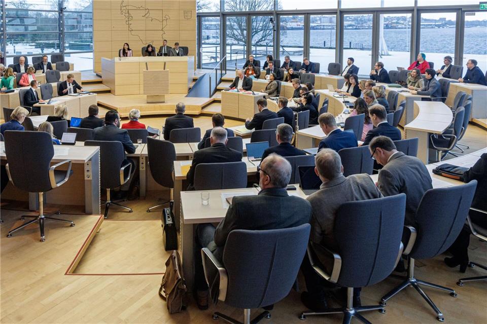 Der Landtag berät über jüdisches Leben in Schleswig-Holstein.Markus Scholz/dpa