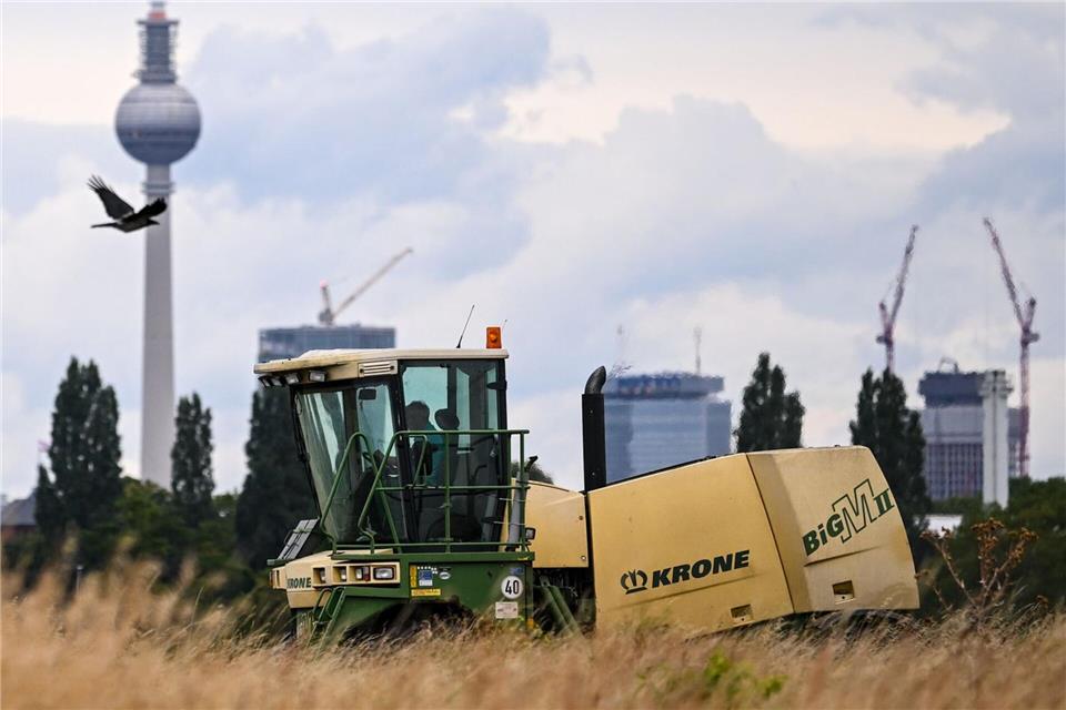 Der Landwirt schafft acht Hektar pro Stunde. Britta Pedersen/dpa