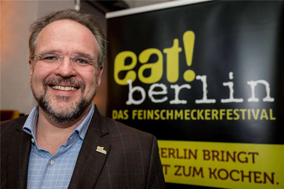 Der Leiter des Festivals „eat! Berlin“, Bernhard Moser, wirbt für feines Essen (Archivbild).Christoph Soeder/dpa