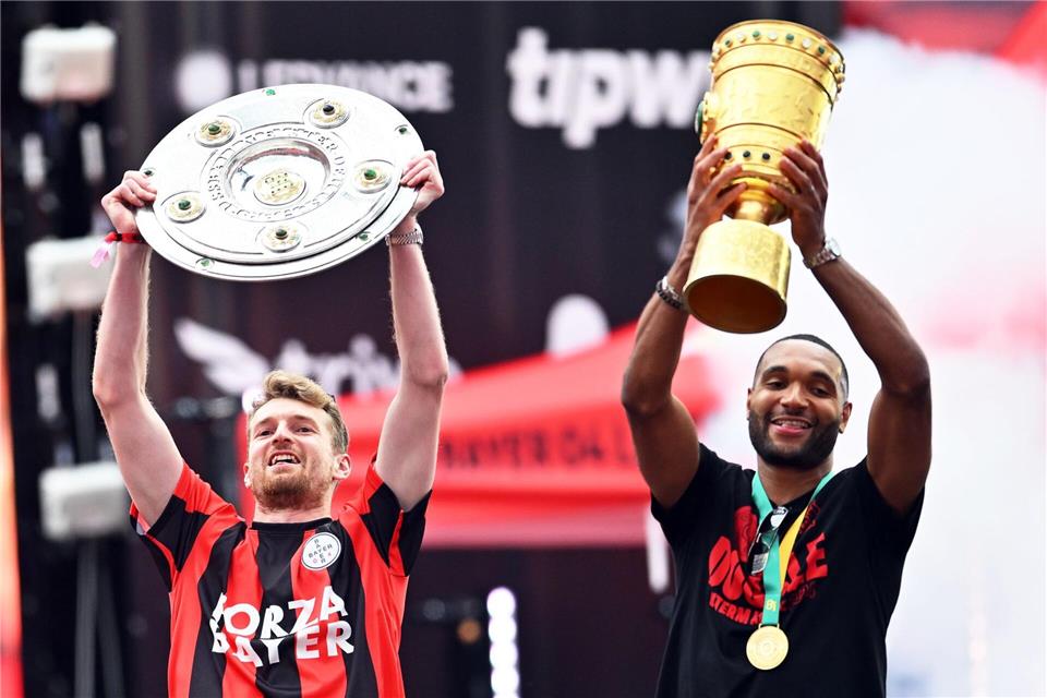 Der Leverkusener Double-Sieg ist beim FC Bayern noch nicht vergessen. (Archivfoto)Marius Becker/dpa