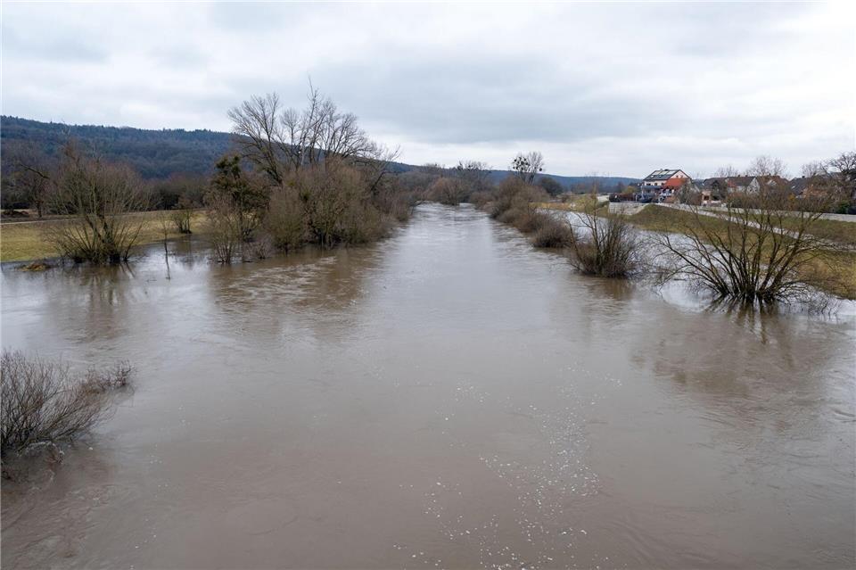 Der Main führt Hochwasser.Pia Bayer/dpa