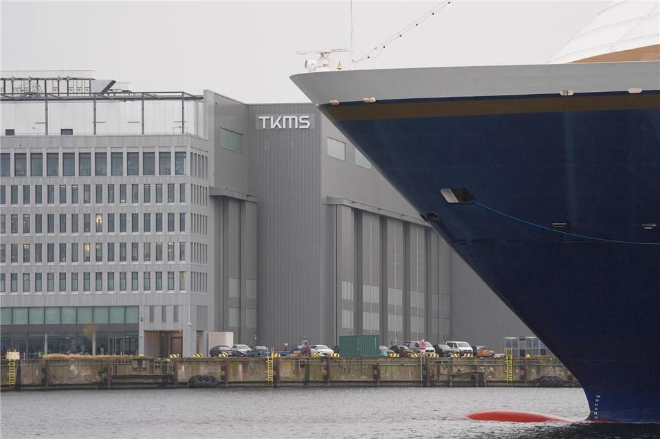 Der Marineschiffbauer TKMS hat seinen Sitz in Kiel. (Archivbild) Marcus Brandt/dpa