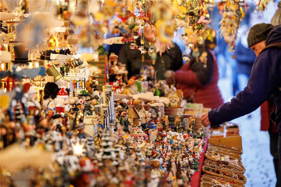 Der Markt gehört zu den ältesten Weihnachtsmärkten Deutschlands.Daniel Karmann/dpa
