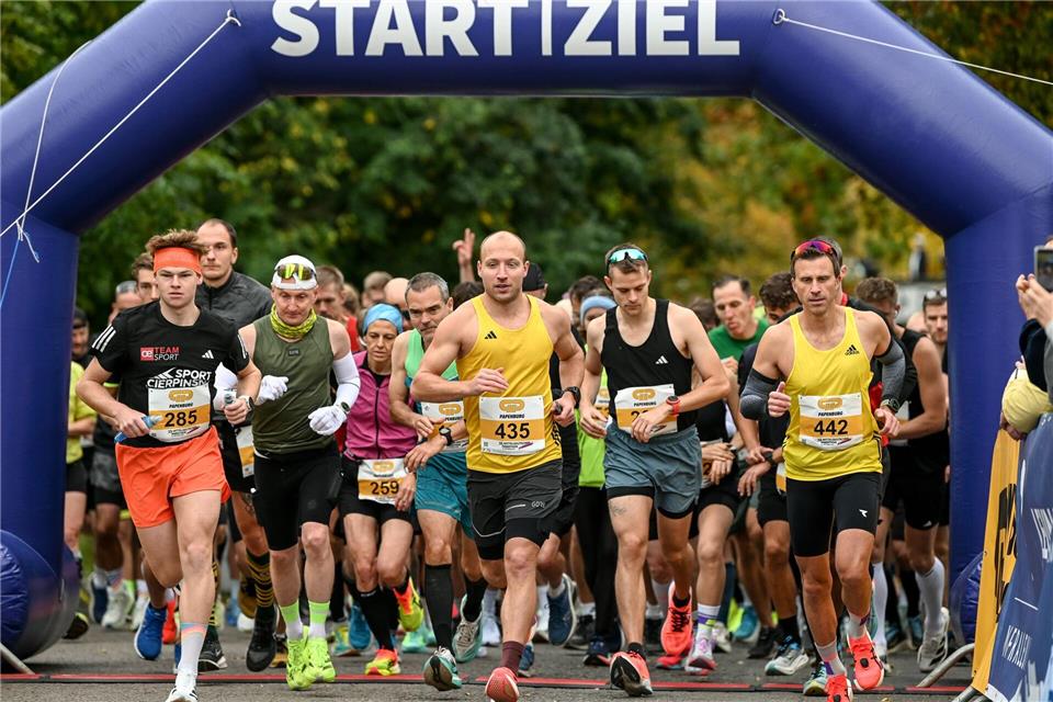Der Mitteldeutsche Marathon fand zum 22. Mal statt.Heiko Rebsch/dpa