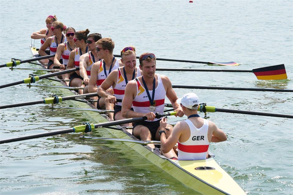 Der Mixed-Achter will nach EM-Silber auch bei der WM angreifen. (Archivbild) Antonio Calanni/AP/dpa