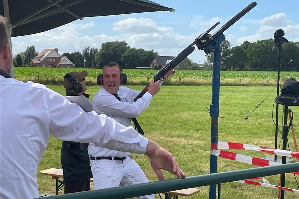 Der Moment direkt nach dem perfekten Treffer.