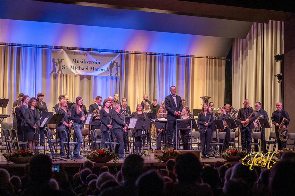 Der Musikverein St. Michael Marbeck hat sein Frühjahrskonzert in der Borkener Stadthalle gegeben.