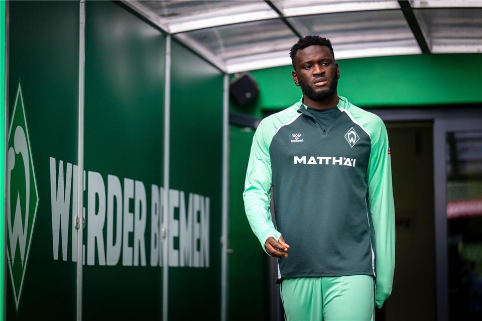 Der Neu-Bremer Victor Boniface im Weserstadion.Sina Schuldt/dpa