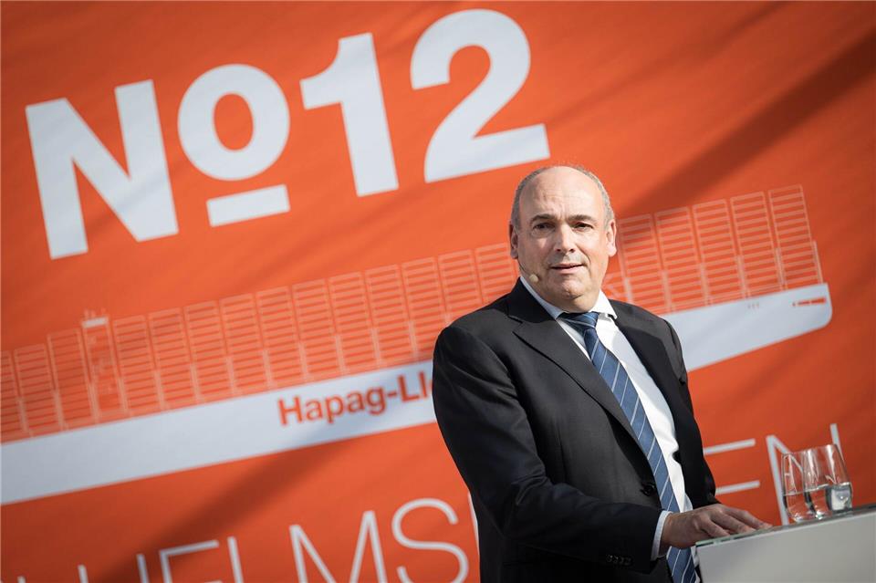 Der Niederländer Rolf Habben Jansen führt Hapag-Lloyd seit Juli 2014. (Archivbild) Sina Schuldt/dpa