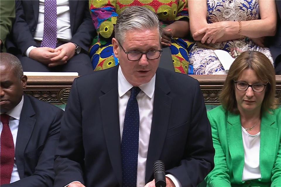 Der Noch-Premierminister wirkte gelöst.House Of Commons/Uk Parliament/PA Wire/dpa