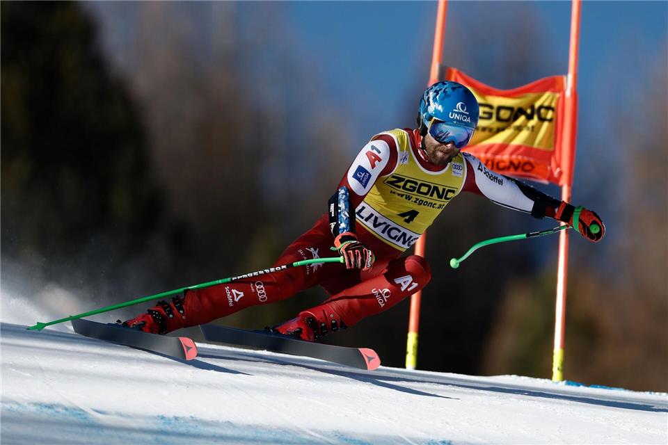 Der Österreicher Marco Schwarz feierte in Livigno seinen achten Weltcup-Sieg.Gabriele Facciotti/AP/dpa