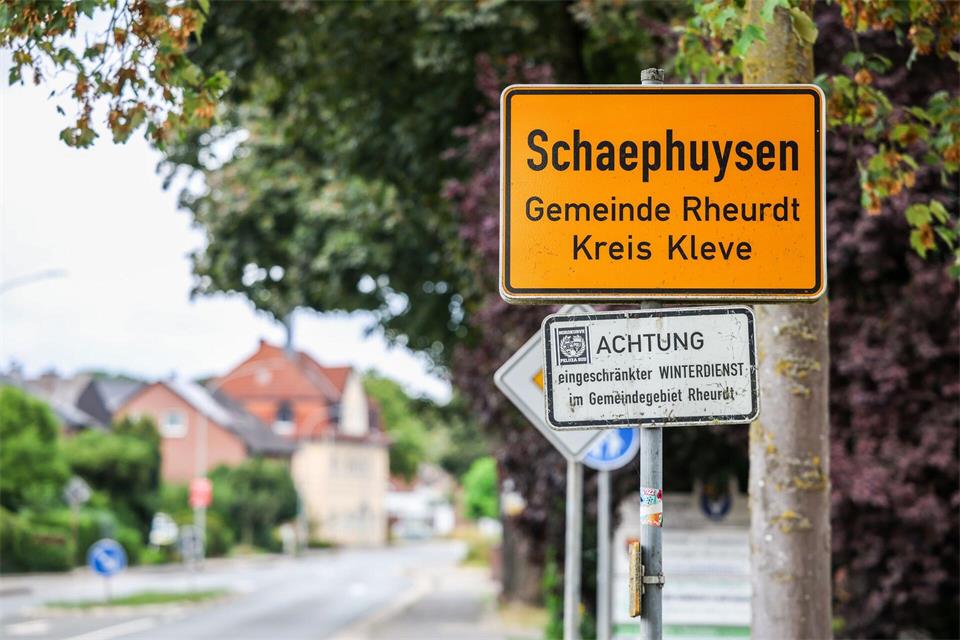 Der Ortsname Schaephuysen hat einen niederländischen Anklang.Christoph Reichwein/dpa