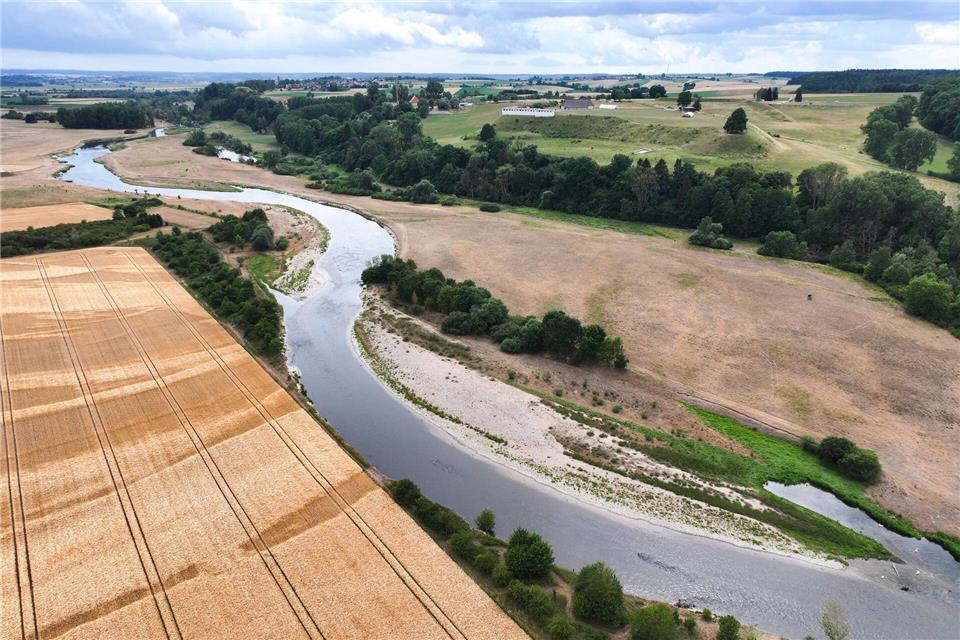 Der Pegelstand der Donau ist sehr niedrig. Felix Kästle/dpa