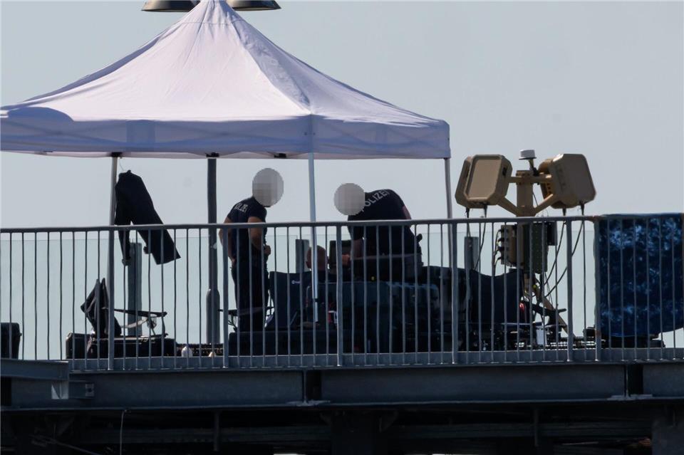 Der Posten ist mit einem speziellen Radar ausgestattet.Hendrik Schmidt/dpa