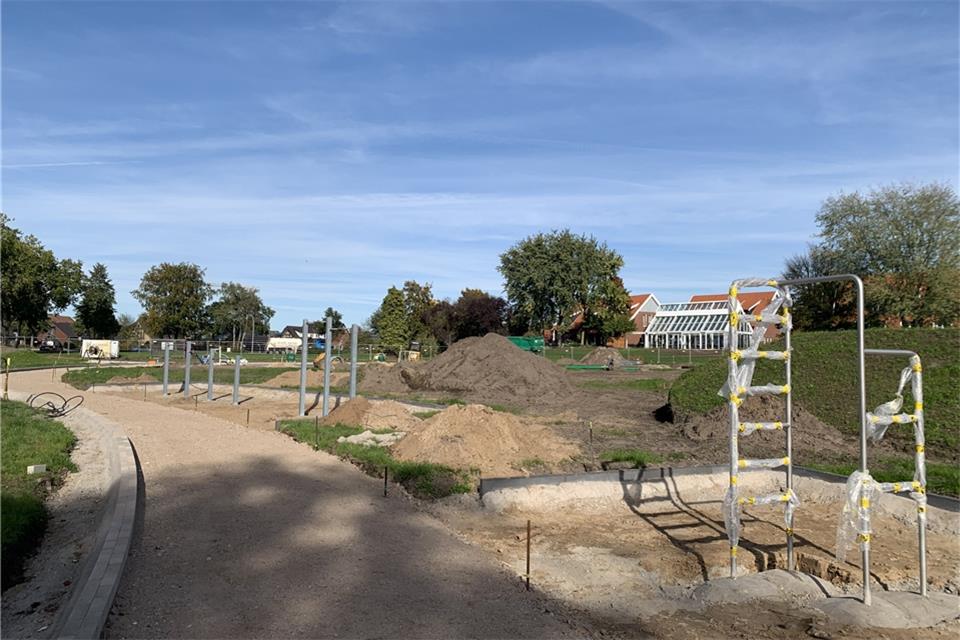 Der Raesfelder Bürgerpark entsteht derzeit am, Freiter Pättken.