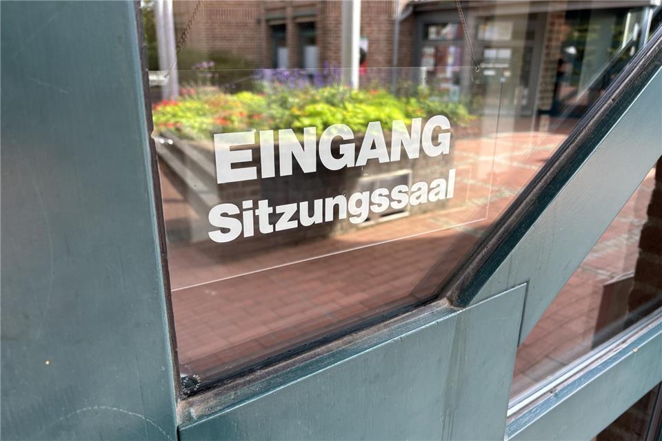 Der Rat tagt im Sitzungssaal des Raesfelder Rathauses.