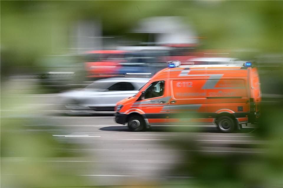 Der Rettungsdienst brachte die Verletzte in ein Krankenhaus. (Symbolbild)Sebastian Gollnow/dpa