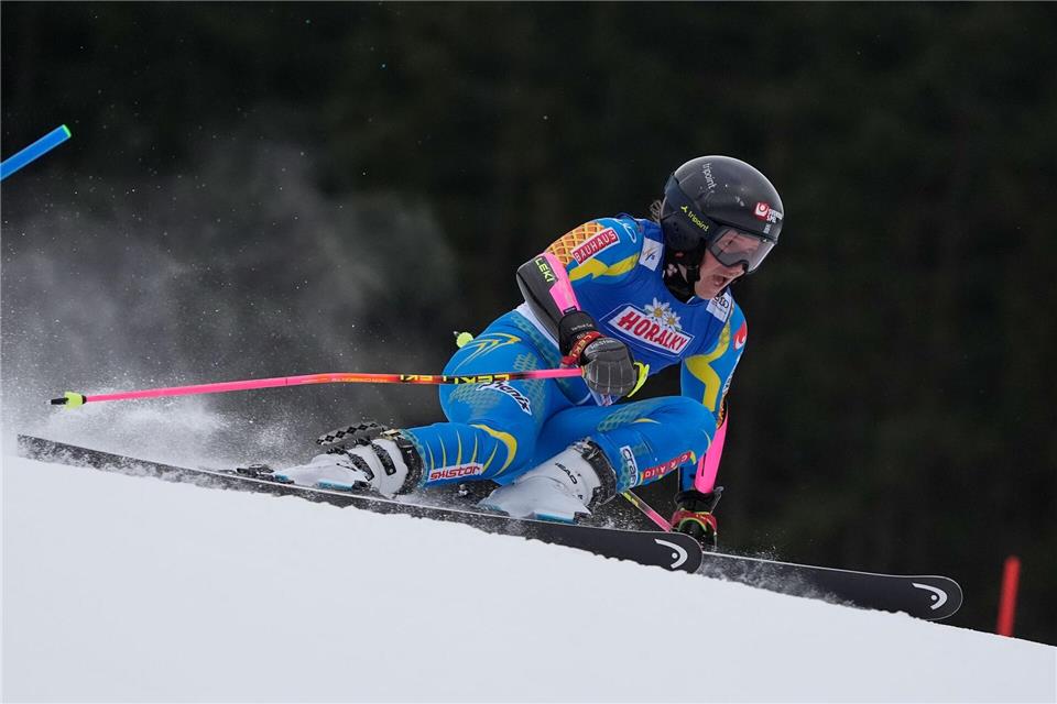 Der Riesenslalom-Sieg in Spindlermühle geht an die Schwedin Sara Hector.Giovanni Auletta/AP/dpa