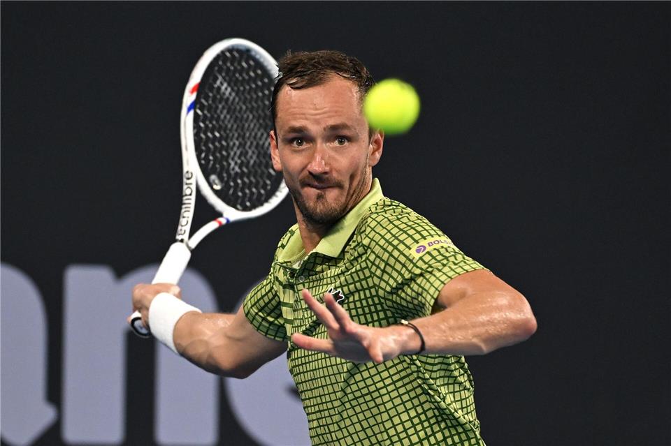 Der Russe Daniil Medwedew kommt mit viel Selbstvertrauen nach Melbourne.Dave Hunt/AAP/dpa