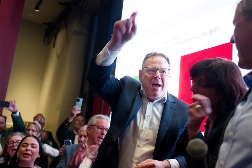 Der SPD-Politiker Torsten Burmester wird neuer Oberbürgermeister von Köln.Henning Kaiser/dpa