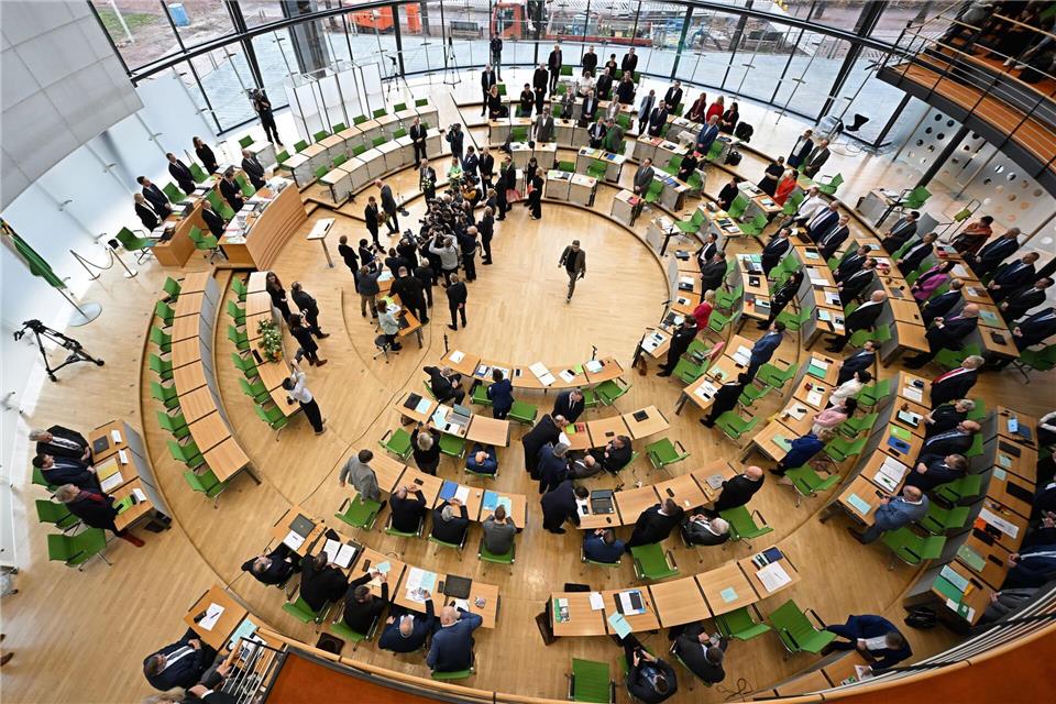 Der Sächsische Landtag wählt auf seiner ersten Sitzung im neuen Jahr Gremien. (Archivbild)Sebastian Kahnert/dpa