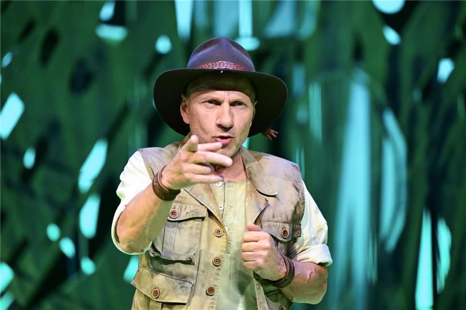 Der Schauspieler und „Tatort“-Kommissar Richy Müller probt für eine Gastrolle im Musical „Tarzan“.Bernd Wei�brod/dpa