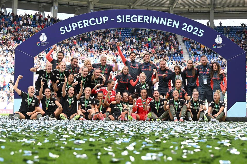 Der Sieg der Bayern-Fußballerinnen gegen Wolfsburg war verdient.Uli Deck/dpa
