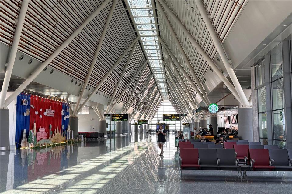 Der Siem Reap Angkor International Airport ist meist leer, Besucher sind nicht begeistert von der langen und teuren Anfahrt.Carola Frentzen/dpa