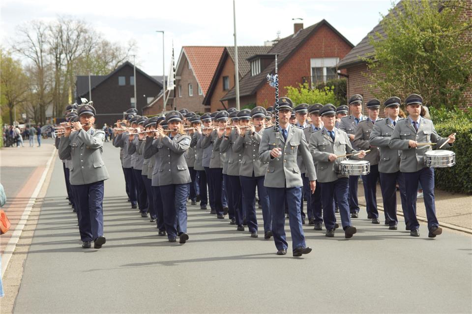 Der Spielmannszug Heiden hat bei dem Wettstreit den zweiten Platz gewonnen.