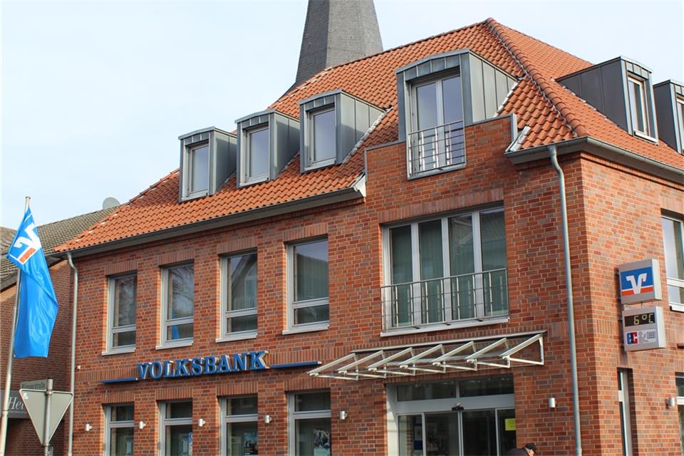 Der Standort der Volksbank Raesfeld bleibt erhalten.