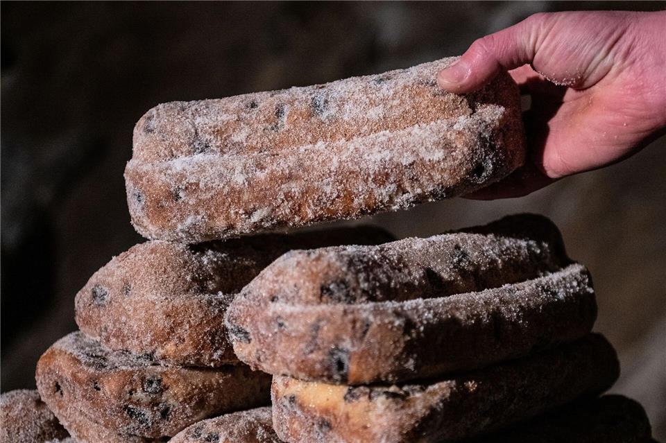 Der Stollen reifte in dem stillgelegten Schieferbergwerk. (Archivbild)Swen Pf�rtner/dpa