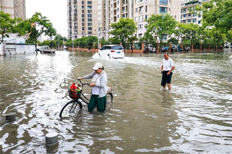 Der Taifun „Gavi“ in der chinesischen Provinz Zhejiang in der ersten Julihälfte. (Archivbild)Jiang Han/XinHua/dpa