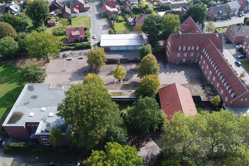 Der Teilstandort der Julia-Koppers-Gesamtschule und die auslaufende Alexanderschule teilen sich die Gebäude in Raesfeld.