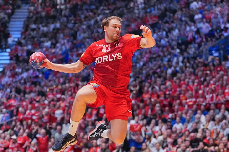 Der Transfer-Wirbel um Simon Pytlick sorgt für Ärger vor dem Handball-Topspiel. (Archivbild)Soeren Stache/dpa