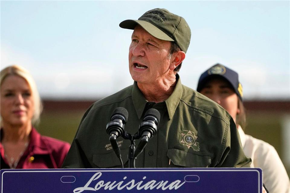 Der US-Sondergesandte für Grönland, Jeff Landry, will eigenen Angaben zufolge auf der Insel Freunde finden. (Archivbild)Gerald Herbert/AP/dpa