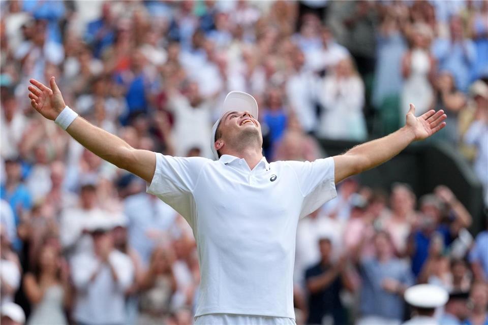 Der Überraschungs-Halbfinalist: Arthur Fery.Kirsty Wigglesworth/AP/dpa