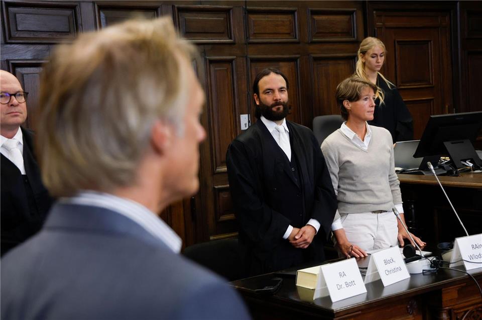 Der Verteidiger von Christina Block wies die Vorwürfe der Nebenklage zurück.Georg Wendt/dpa Pool/dpa
