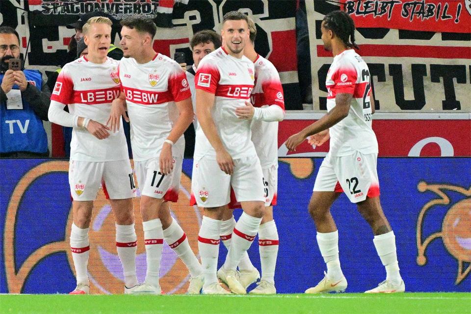 Der VfB ging früh in Führung.Jan-Philipp Strobel/dpa