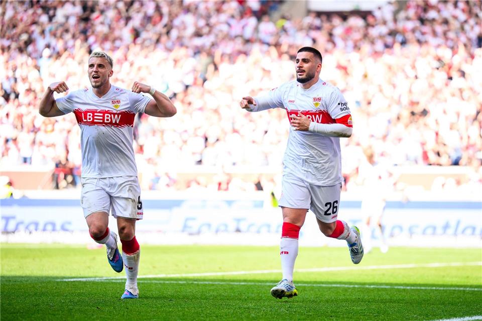 Der VfB hat beste Chancen auf Platz vier.Tom Weller/dpa