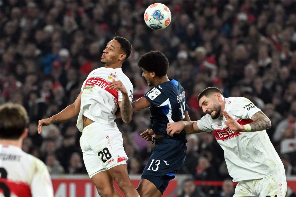 Der VfB und Hoffenheim lieferten sich ein umkämpftes Landesduell.Uli Deck/dpa