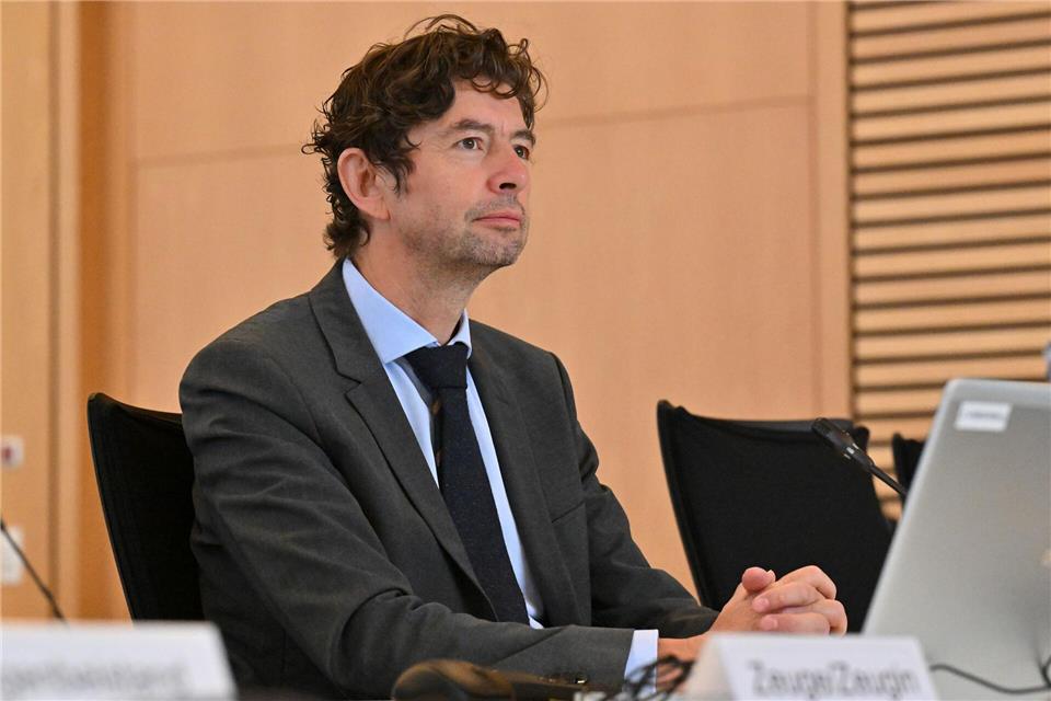 Der Virologe Christian Drosten stand den Thüringer Abgeordneten im Corona-Untersuchungsausschuss Rede und Antwort. Martin Schutt/dpa