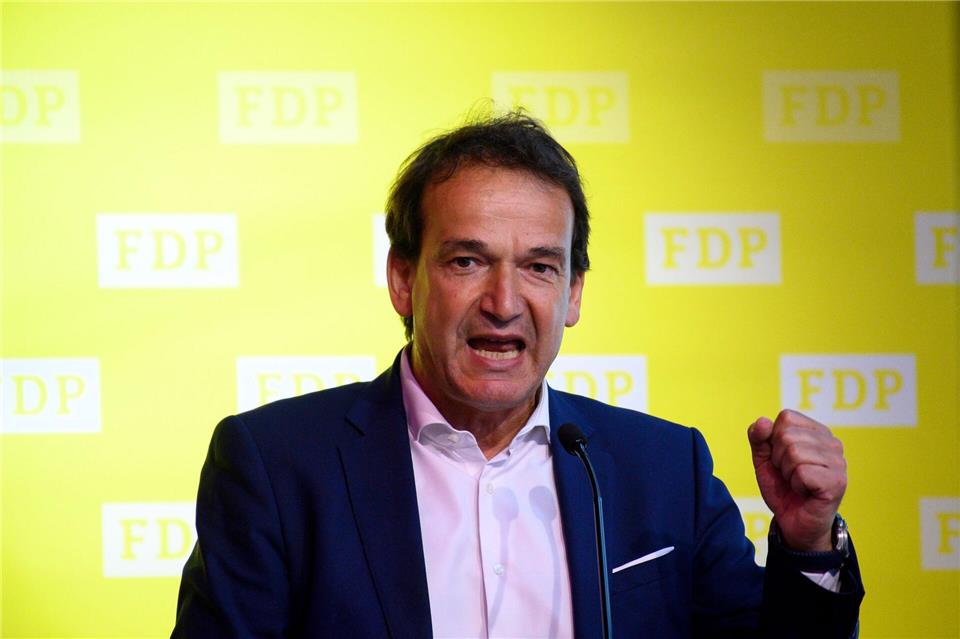 Der Vorsitzende der FDP-Landtagsfraktion, Andreas Silbersack, warb um Geschlossenheit.Klaus-Dietmar Gabbert/dpa
