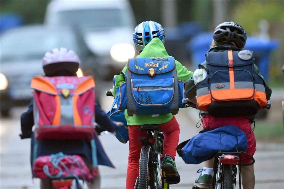 Der Weg zur Schule will gelernt sein. (Symbolbild)Ralf Hirschberger/dpa-Zentralbild/dpa