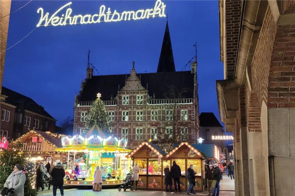 Der Weihnachtsmarkt in der Bocholter Innenstadt