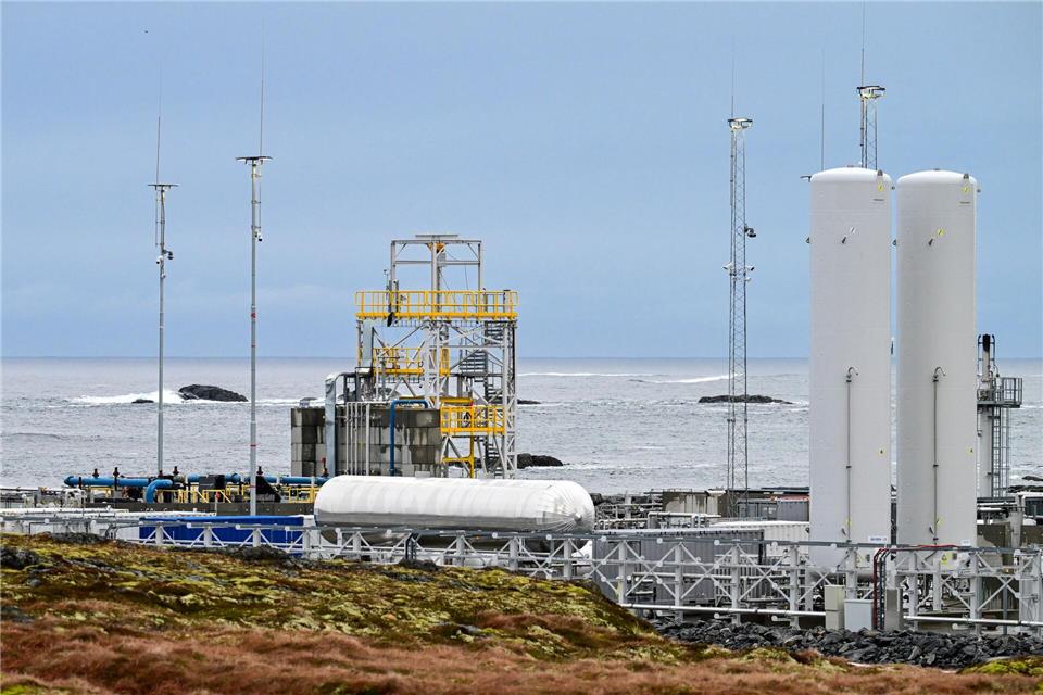 Der Weltraumbahnhof Andøya liegt an der Küste der gleichnamigen Insel im Norden Norwegens. Örtliche Fischer fürchten um ihre Fanggründe.Soeren Stache/dpa