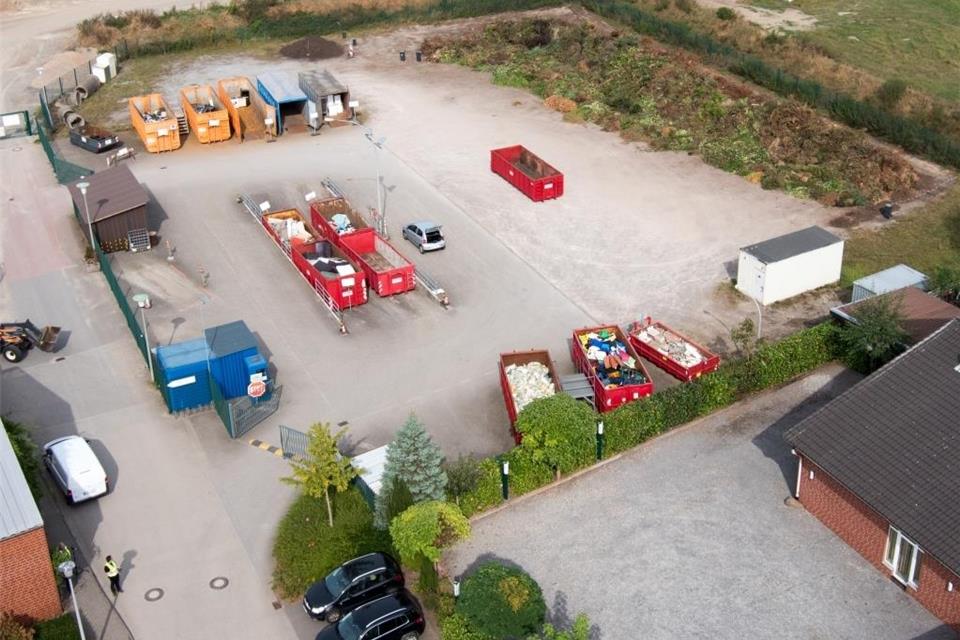 Der Wertstoff in Raesfeld wird von der EGW betrieben.
