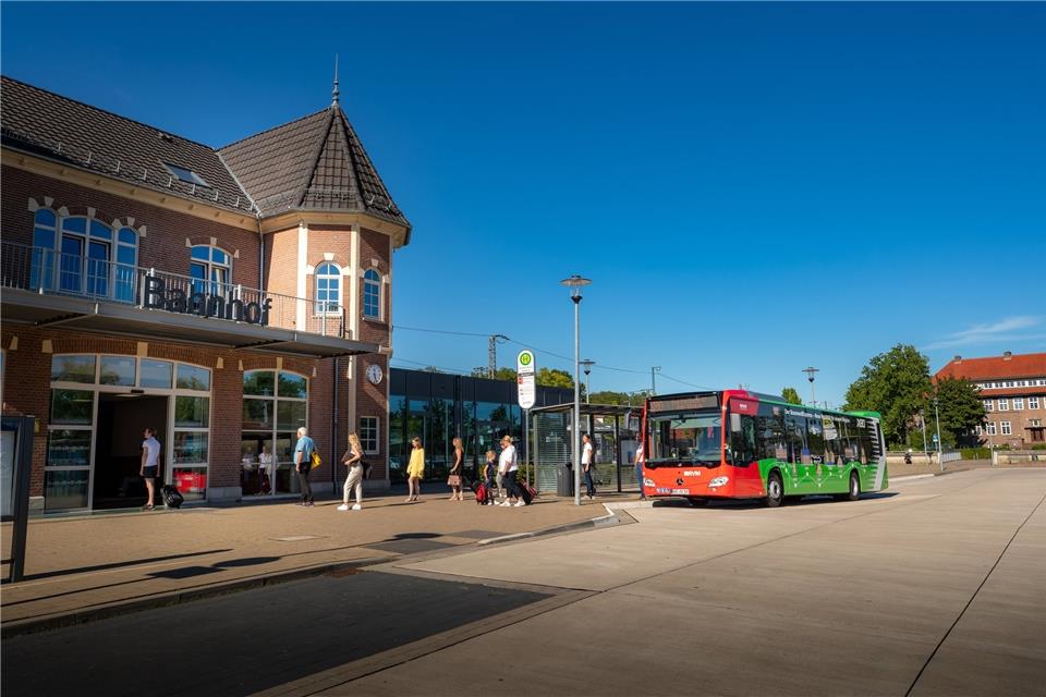 X80: Politik entscheidet über Weiterfahrt Der X80 verbindet die Bahnhöfe in Bad Bentheim (Foto) und Bocholt.