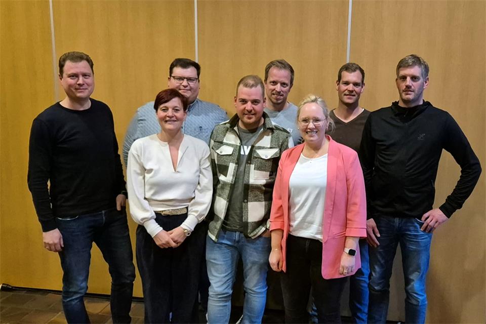 Der aktuelle Vorstand des Werbekreises (v.l.): Thorsten Reßmann, Miguel Lühn, Kerstin Dillhage, Jannik Feldhaus, Dirk Grunden, Christina Rottstegge, Jonas Janzen, Bernd Stroick.