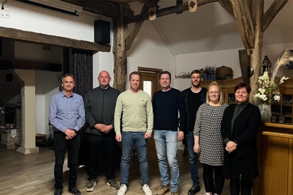 Der aktuelle Vorstand des Werbekreises v.l.n.r. Klaus Pflüger, Benedikt Hecker, Dirk Grunden , Thorsten Reßmann, Bernd Stroick, Christina Rottstegge, Kerstin Dillhage. 